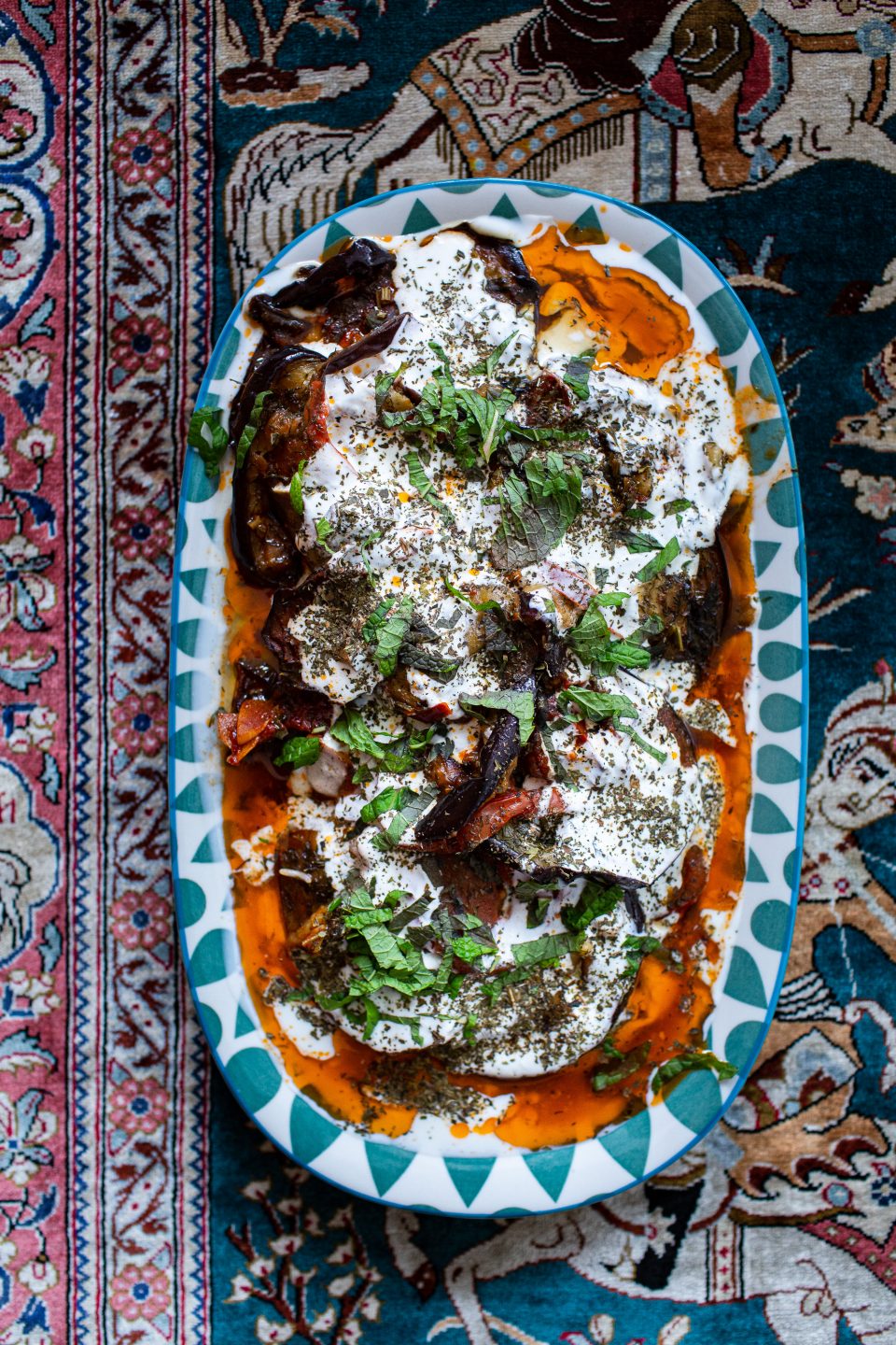 Borani Banjan Afghan Eggplant Dish With Garlicky Yoghurt Who Does